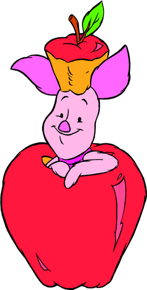 Pigletin Apple Costume PNG image with transparent background