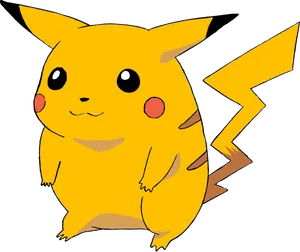 Pikachu_ Illustration_ Vector_ Art PNG Image