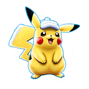 Pikachu in Snow PNG und PNG image with transparent background