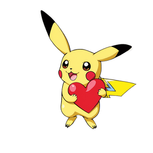 Pikachu Love Heart PNG etx43 PNG image with transparent background