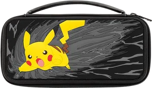 Pikachu Print Game Case PNG Image