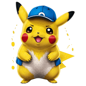 Pikachu with Hat PNG nbf PNG image with transparent background