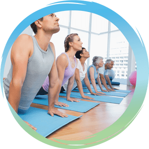 Pilates Class Urban Studio PNG image with transparent background