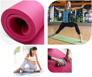Pilates Exercise Matand Poses Collage PNG image with transparent background