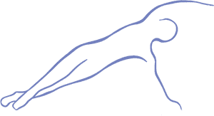 Pilates Side Plank Line Drawing PNG image with transparent background