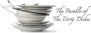 Pileof Dirty Dishes PNG Image