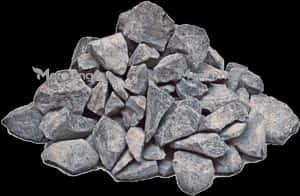 Pileof Granite Rocks PNG image with transparent background