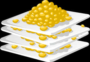 Pilesof Corn Kernels Illustration PNG image with transparent background