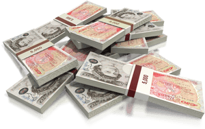 Gb Money - Money Stack Pounds Png, Transparent Png PNG