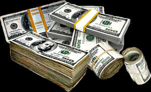 Pilesof U S Dollars Cash PNG