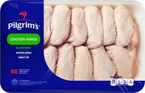 Pilgrims Chicken Wings Packaging PNG Image