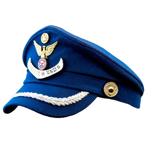 Pilot Hat With Badge Png Iic77 PNG Image