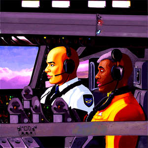 Pilot in Cockpit PNG 06252024 PNG with transparent background