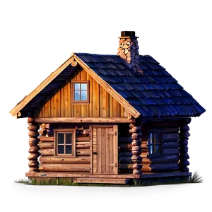 Pine Cabin In The Woods Png 06132024 PNG Image