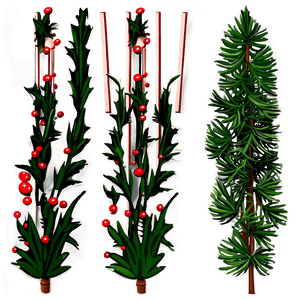 Pine Garland Clipart PNG fpe1 PNG with transparent background