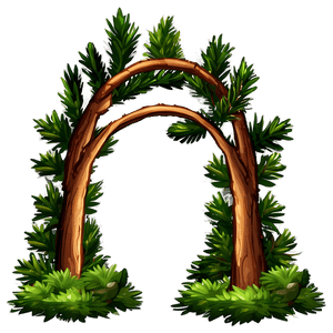 Pine Tree Archway Path PNG 93 PNG with transparent background