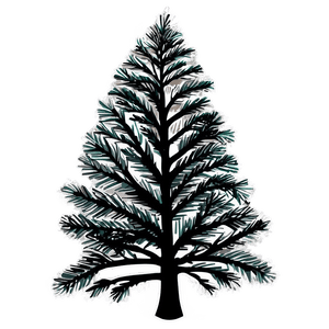 Pine Trees Silhouette PNG nvs PNG