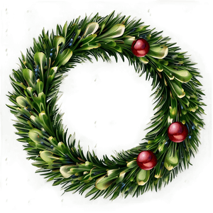 Pine Wreath Design PNG 06132024 PNG with transparent background