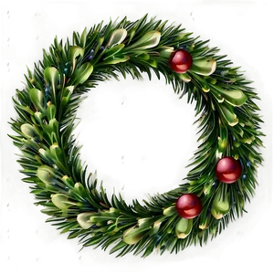 Pine Wreath Design Png 06132024 PNG Image