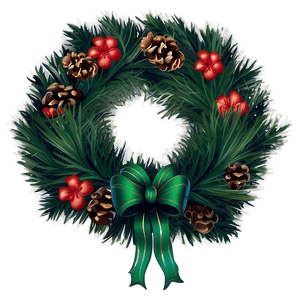 Pine Wreath PNG 05232024 PNG