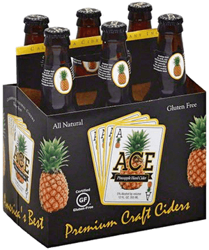 Pineapple Honey Craft Cider Pack PNG image with transparent background
