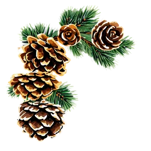 Pinecone Wreath Element Png 06132024 PNG Image