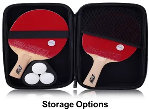 Ping Pong Paddleand Balls Storage Case PNG Image