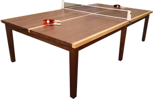 Ping Pong Tablewith Paddlesand Ball.png PNG Image