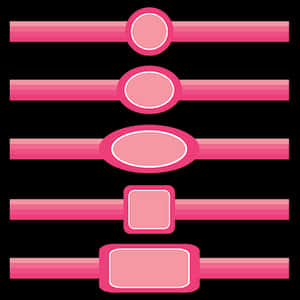 Pink Abstract Shapes PNG image with transparent background