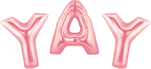Pink Alphabet Balloons Y A Y PNG image with transparent background