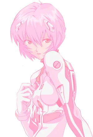 Pink Anime Character Transparent Background PNG Image