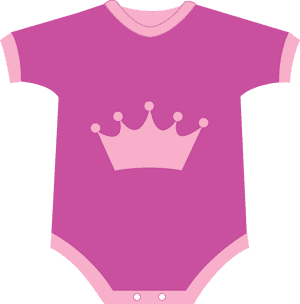 Pink Clipart Baby Onesie - Pink Baby Clothes Clipart, HD Png Download PNG