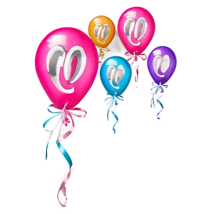 Pink Balloons Bright And Beautiful Png Iut98 PNG Image