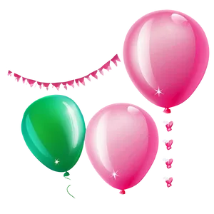 Pink Balloons Clipart Collection Png Kqq PNG Image