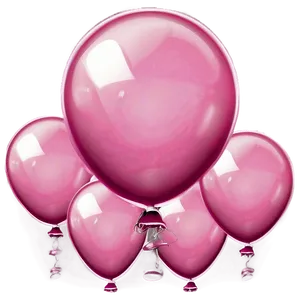 Pink Balloons Elegant Display Png 06122024 PNG Image