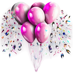 Pink Balloons For Celebration Png 72 PNG Image