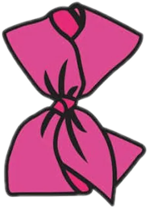 Pink Bow Graphic PNG Image