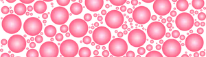 Pink Bubbles Pattern Banner PNG Image
