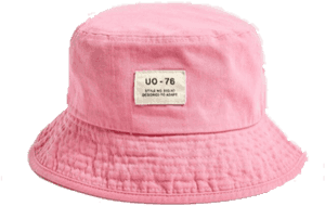 #bucket #hat #buckethat #cute #aesthetic #urban #urbanoutfitters - Pink Bucket Hat Uo 76, HD Png Download PNG image with transparent background