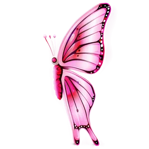 Pink Butterfly Realistic Image Png Hor PNG Image