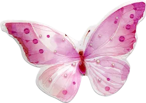 Pink Butterfly Transparent Background PNG Image