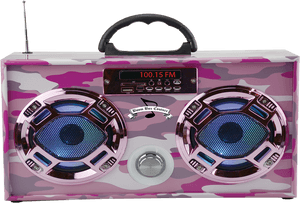 Mini Boom Box Pink - Mini Boombox Speaker, HD Png Download PNG image with transparent background