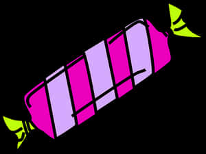 Pink Candy Wrapper Vector PNG image with transparent background