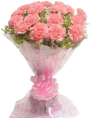 Pink Carnation Bouquet PNG Image