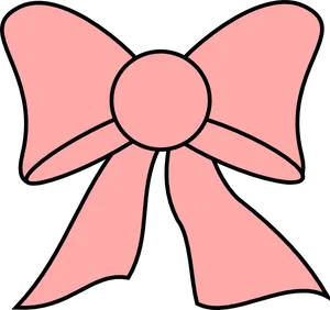 Pink Cartoon Bow Illustration PNG Image