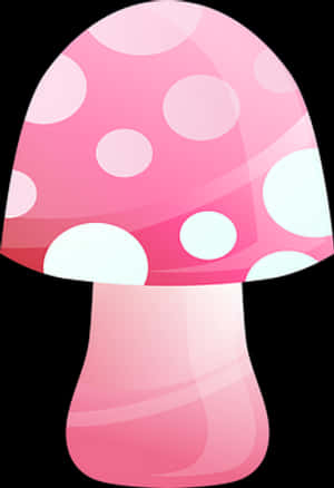 Pink Cartoon Mushroom PNG with transparent background
