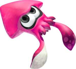 Pink Splatoon 2 Squid, HD Png Download PNG