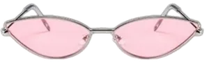 Pink Cat Eye Sunglasses PNG Image