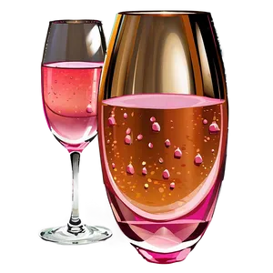 Pink Champagne Glass Toast Png 83 PNG Image