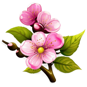 Pink Cherry Blossom Clipart PNG hxa84 PNG image with transparent background